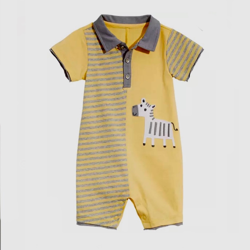 First Impressions - Zebra Cotton Sunsuit (24mo)